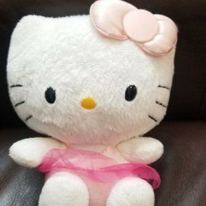 Ty Beanie Babies 5" Hello Kitty Plush Pink Ballerina Tutu Stuffed Animal